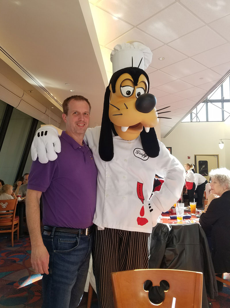 Brian Herndon and Goofy